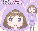 ふんわりかわいいデフォルメVtuberを販売します 【表情8種・パーフェクトシンク2種の汎用Live2Dモデル】 イメージ8