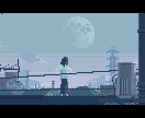 空気感のある背景のドット絵を描きます 風景とキャラを描いたドット絵　ゲームやMV、挿画や表紙などに イメージ2