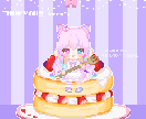 ドット絵ミニキャラクター×パンケーキをつくります Vtuber活動／個人用／プレゼント用にも！ イメージ2