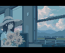 空気感のあるドット絵のループアニメを描きます 風景やキャラが動くループアニメ　MVや配信OP・EDなどに イメージ3