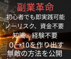 副業歴０でも初月から数十万稼ぐ裏ワザ副業教えます 常識を覆す、誰でもできる新しい稼ぎたい方を伝授します！！