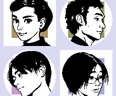 味わい深く雰囲気のあるモノクロ似顔絵を制作致します イメージ1