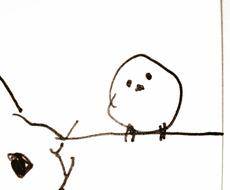 ゆるふわイラスト描きます シンプルな白黒線画イラストになります アイコン作成 ココナラ