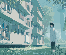 空気感のある背景のドット絵を描きます イメージ1