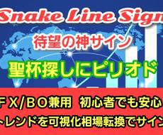 バイナリーオプション★スネークラインサイン販売ます 高性能↑↓シグナル＆スネークライン表示で現在のトレンド可視化