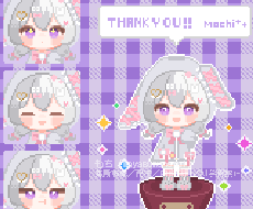 VTuberさんやOCにも！可愛いドット絵作ります 可愛いオリジナルキャラクターさんをドット絵にしてみませんか？
