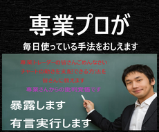 専業トレーダーが隠している手法を暴露します これ以上の勝率があれば教えて下さい★たぶんありませんよ