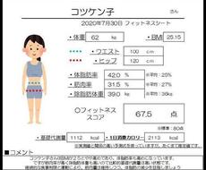 体の専門家が頑張るあなたの体型を分析 解説します やる気倍増 シートに基づきわかりやすく分析 解説 ダイエットサポート アドバイス ココナラ