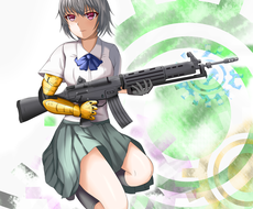 女の子 銃やメカも のイラストキャラクター描きます バストアップ５５００円 顔から肩まで ミニキャラは4千円 イラスト作成 ココナラ