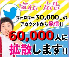ツイッターで6.0万人に【宣伝・広告】拡散します 【参考実績掲載中】Twitter SNS 告知 集客 PR