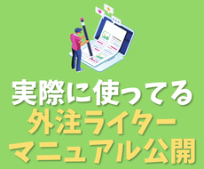 外注ライターの記事作成マニュアルを暴露します ライターに記事作成を依頼する際に配布する実際のマニュアルです