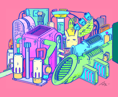 ごちゃっと可愛い イラストを描きます ポップで可愛い 私にしか表現出来ない世界を提供致します イラスト作成 ココナラ