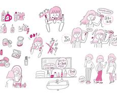 商用利用ok 現役イラストレーターがお描きします 1点2500円 流行りのおしゃれ シンプルゆるイラスト イラスト作成 ココナラ