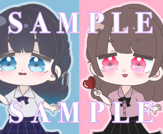 可愛いデフォルメイラスト描きます 推しを応援する可愛い女の子のイラストが欲しい方 アイコン作成 ココナラ