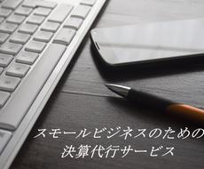 スモールビジネスの決算・確定申告代行致します 税理士が記帳から申告まで代行。