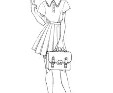 オシャレなファッションイラスト描きます シンプルながら個性的で目を引くこと間違いなし イラスト作成 ココナラ