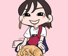 アメリカアニメ調で似顔絵イラスト描きます 似顔絵の中でも差をつけたいあなたへ ３等身であなたを描きます 似顔絵作成 ココナラ