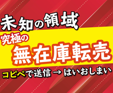 究極の無在庫転売！！全ての道筋をお伝えしてます コピペで送信→はいおしまい！同じ作業の繰り返しです！！
