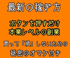 簡単！資金をかけずに出来る最新の副業教えます 本業の方のマネをすることができます！
