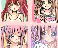 可愛い女の子のイラスト Sns用アイコン描きます Twitterやlineでのオリジナルアイコンが欲しい方 アイコン作成 ココナラ