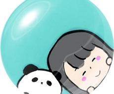 イラスト描きます 丸枠からひょっこり飛び出す ゆるいイラスト アイコン作成 ココナラ