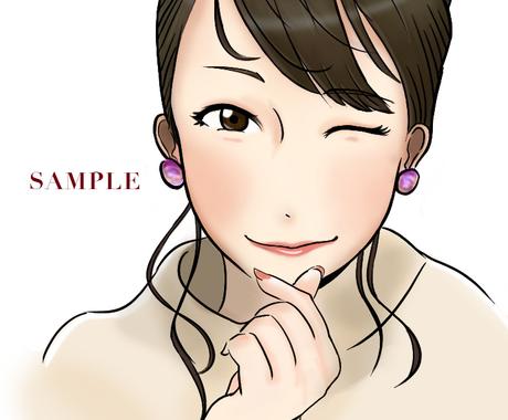 写真を元にアイコンに最適な似顔絵イラスト製作します イラスト作成 似顔絵 アニメ シンプル オリジナル 漫画風 アイコン作成 ココナラ