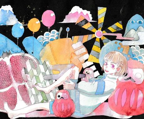 ごちゃごちゃとしたイラストを描きます 玩具箱の中にはいっているものは イラスト作成 ココナラ