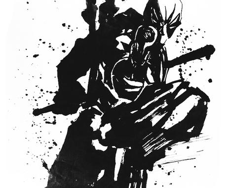 水墨画でかっこいいイラストを描かせて頂きます かっこいいイラストです ぜひ アイコン作成 ココナラ