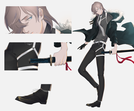 Trpgや動画に使える素敵な立ち絵お描きいたします 格好いいもカワイイも得意です あなたに合わせた描き方でお届け キャラクター作成 ココナラ