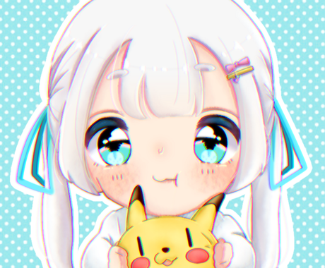 推しクッションを持ってるアイコン描きます 好きなキャラとのsns用アイコン テンプレ が欲しい方 アイコン作成 ココナラ
