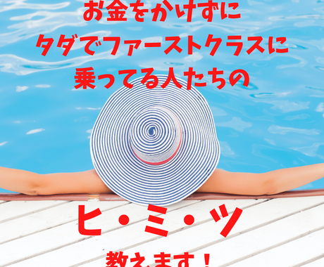 ファーストクラスで無料で飛行機に乗る方法教えます 徹底サポート付でマイルが貯まる シンプルポイ活陸マイラー講座 副業 収入を得る方法 ココナラ ファーストクラスで無料で飛行機に乗る方法教えます 徹底サポート付でマイルが貯まる シンプルポイ活陸マイラー講座 副業 収入を得る方法 ココナラ