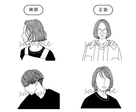 商用ok シンプルな白黒アイコンイラストを描きます オプションで色の追加可能 インスタ Line ブログなどに アイコン作成 ココナラ