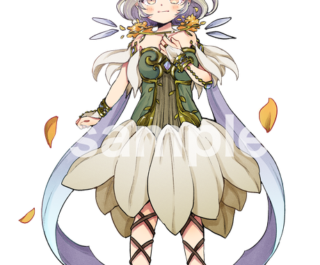 キャラクター販売します 妖精の女の子 表情７種 追加 カラー変更可能 キャラクター販売 既製品 ココナラ