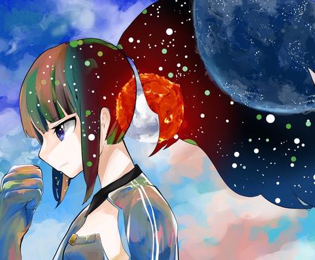 アイコン 一枚絵で少女を安くスピーディなら描きます 今風の萌えっぽい絵やかっこいい絵ならお手の物です イラスト作成 ココナラ