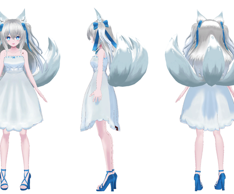 フルスクラッチでオリジナル3dモデル制作します イラストそっくりにデザイン再現致しますキャラデザ作成も可 キャラクターモデリング ココナラ