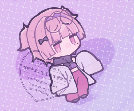 ラフ提出なし◎ミニキャラ制作します 小さくてかわいい二頭身！やりとり簡略 イメージ2