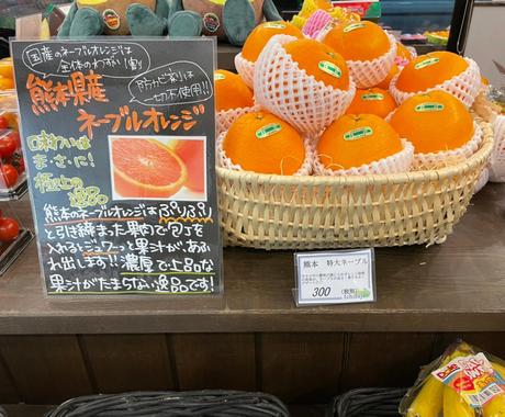 果物 野菜などの販売促進popを作成します 歩いている人が立ち止まり読みたくなるようなpopを目指します メニュー Popデザイン ココナラ