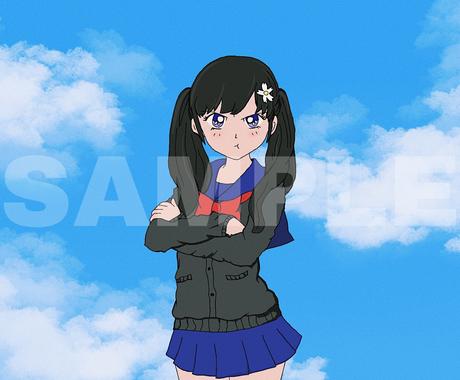 君のビジョンに沿ってゆる可愛いイラストを描きます レトロカラフル系でもゆめ可愛い系でもアニメ風イラスト イラスト作成 ココナラ
