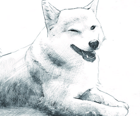 すっきりした鉛筆画風の似顔絵cgイラスト作成します Snsアイコンやホームページの似顔絵にモノクロcgイラスト 似顔絵作成 ココナラ