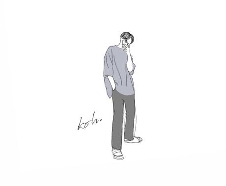 おしゃれなファッションイラスト アイコン描きます 雑誌風のおしゃれでファッショナブルなイラストです アイコン作成 ココナラ