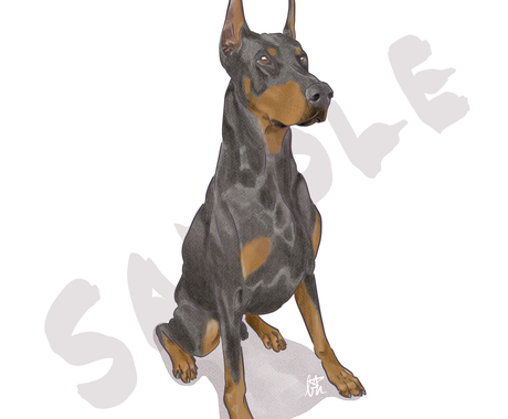 そっくり可愛い ペットのデジタルイラスト 描きます 写真を元に リアルで優しいタッチの水彩画風デジタルイラスト ペットイラスト作成 ココナラ