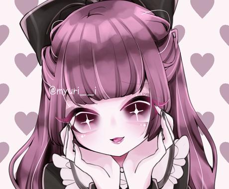 地雷系 量産系女子風 ゆめかわいいイラスト描きます かわいい女の子をイラストに 表情やポーズ自由 アイコン作成 ココナラ
