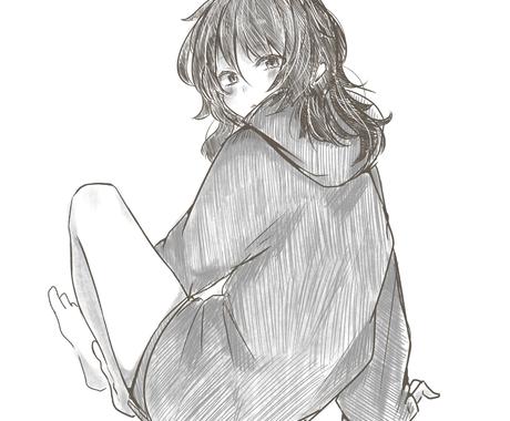 白黒で描きます 単色のイラストはいかがですか イラスト作成 ココナラ