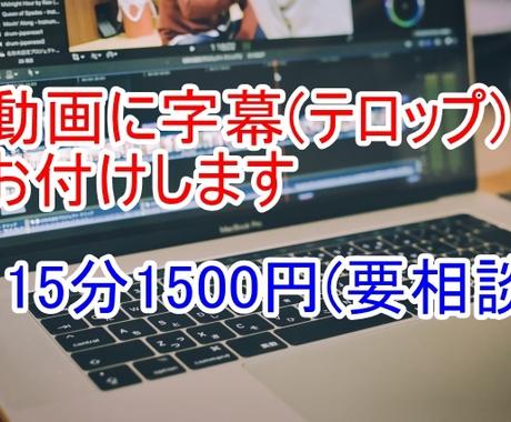 動画に字幕 テロップ お付けします あなたの動画制作をお手伝いさせてください 動画編集 ココナラ