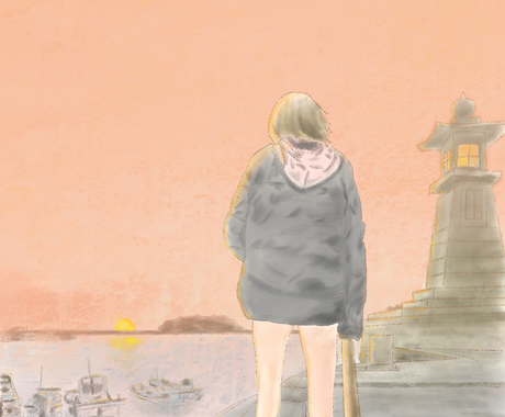 エモい絵描きます 映画のワンシーンのようなエモい絵承ります イラスト作成 ココナラ