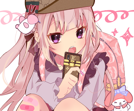 可愛いアイコンお描きします かわいい地雷 かわいいメンヘラ女子お描きします アイコン作成 ココナラ