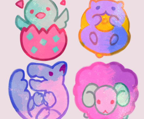 ゆるこわポップな動物イラストを描きます Snsアイコンやブログのアイコンなどにも アイコン作成 ココナラ