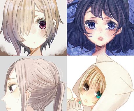 女の子のアイコンイラスト制作いたします かわいい きれいが好きな方にオススメです アイコン作成 ココナラ