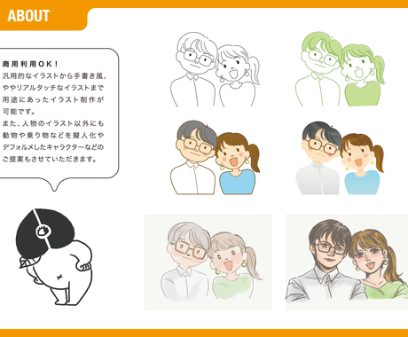 親しみのあるイラスト描きます 汎用的で使い勝手のいいイラストをご提供します イラスト作成 ココナラ
