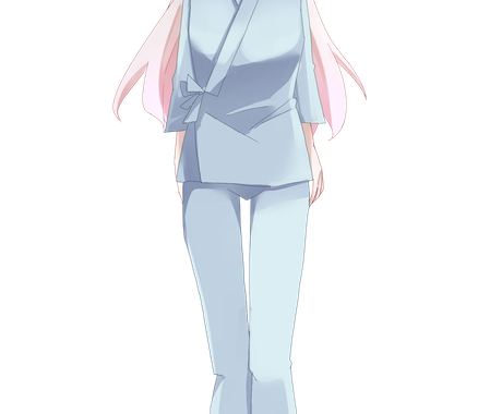 白髪赤目の女の子のイラスト販売します アルビノ風の患者衣少女です 上着は着脱可能 キャラクター販売 既製品 ココナラ